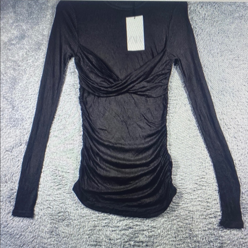 Elegant Black Long Sleeve Top